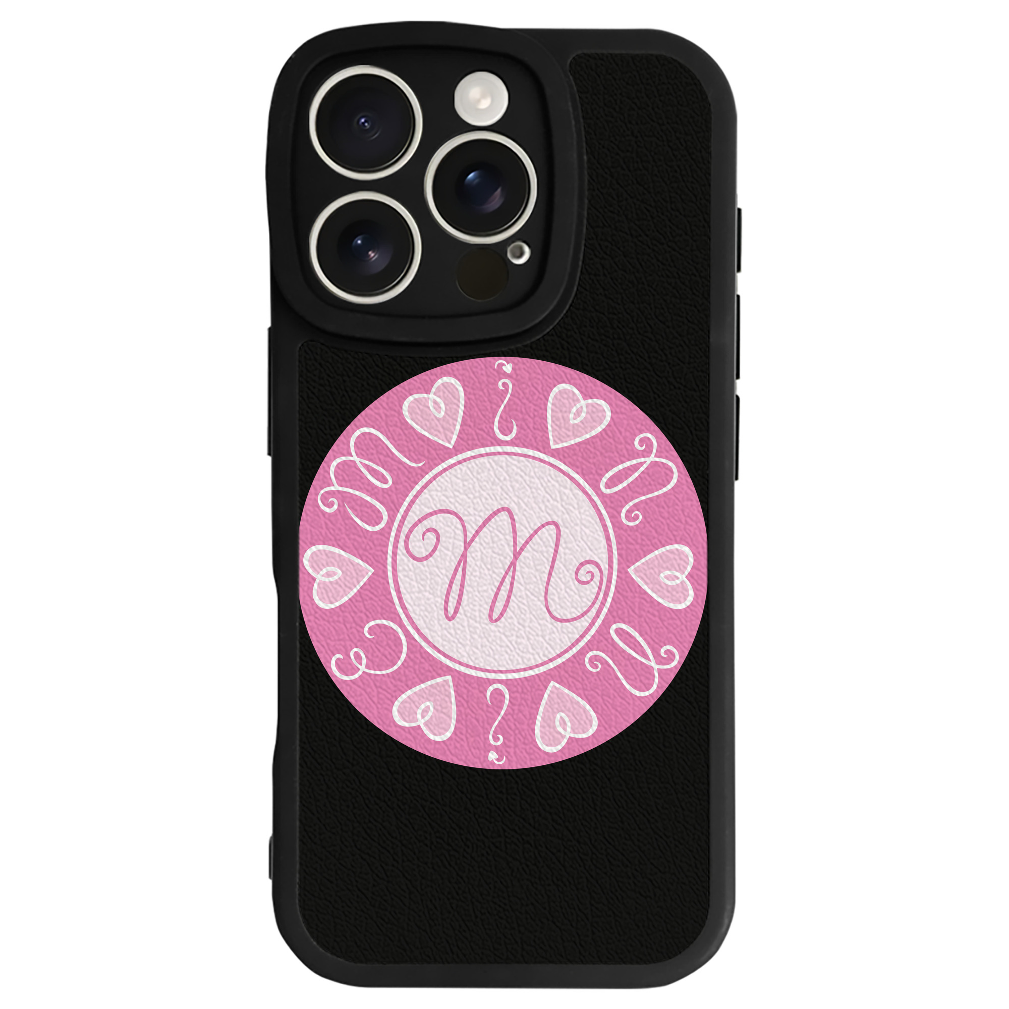 （画像用） ミッキーマウス Mickey Mouse 【iPhone 16シリーズ対応】シリコンスマホケース（レザー調） 材質：シリコン